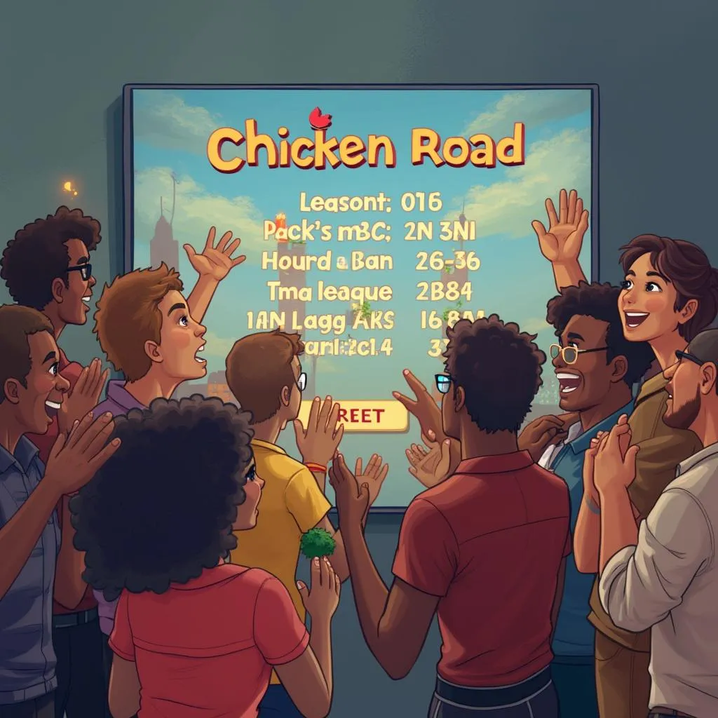 Players excited about a win on Chicken Road