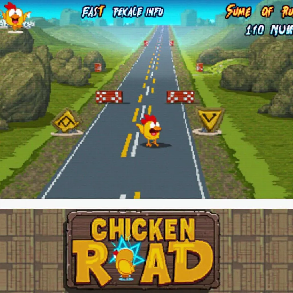 Chicken Road game screenshot with high score
